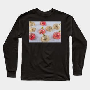 Red and Gold Christmas baubles Long Sleeve T-Shirt